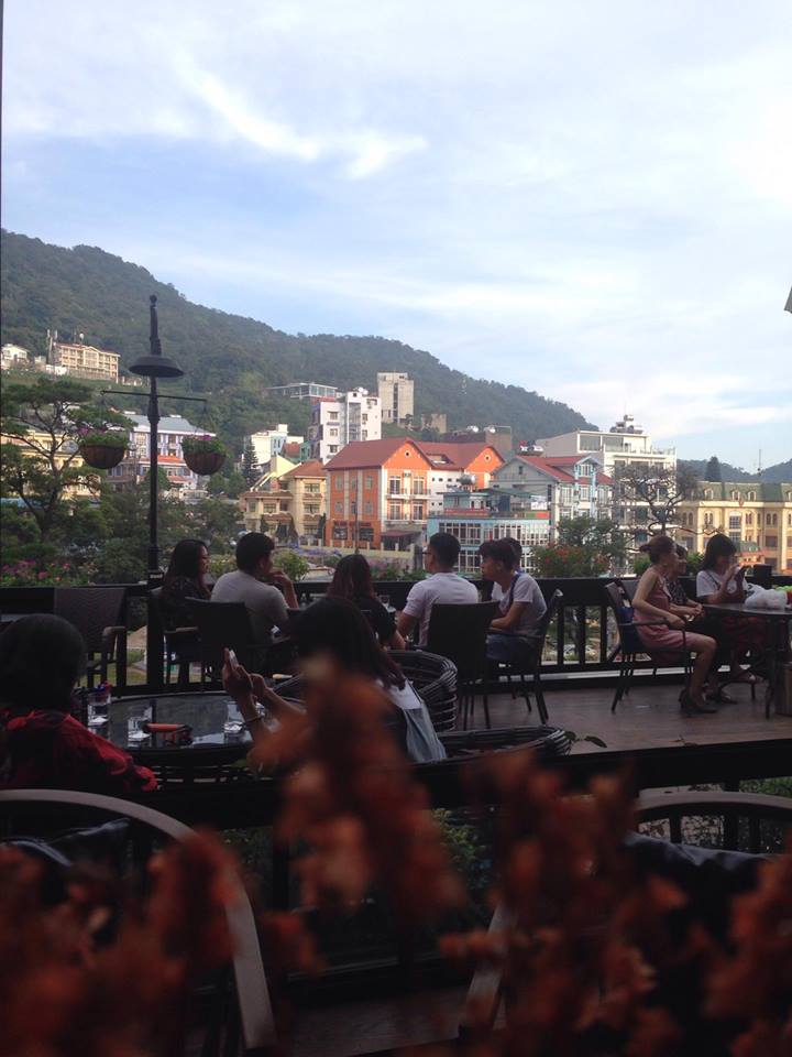 Một góc Tam Đảo nhìn từ quán Rock Cafe