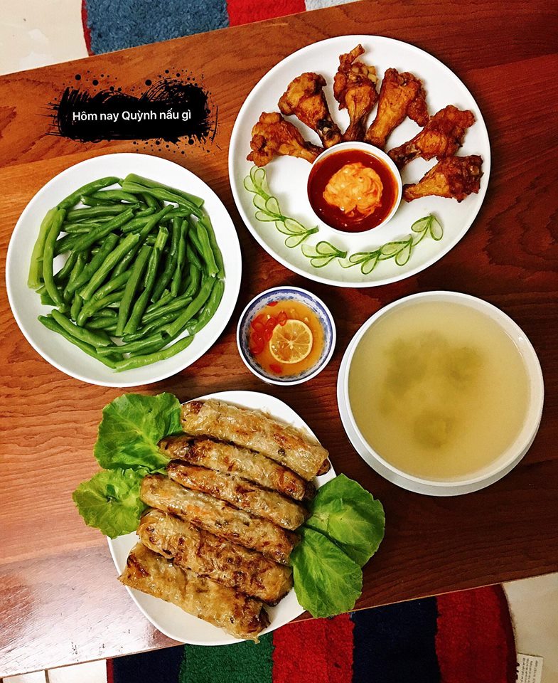 Những bữa ăn đủ chất v&agrave; đẹp mắt của Ngọc Quỳnh