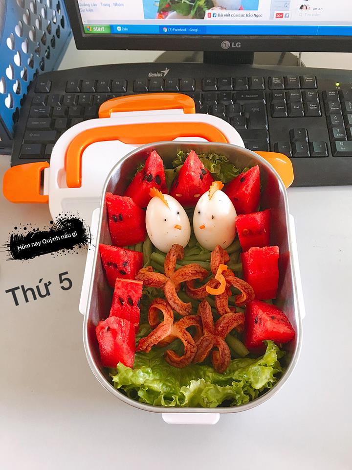 Những bữa ăn đơn giản nhưng lu&ocirc;n được b&agrave;y biện đẹp mắt của Ngọc Quỳnh