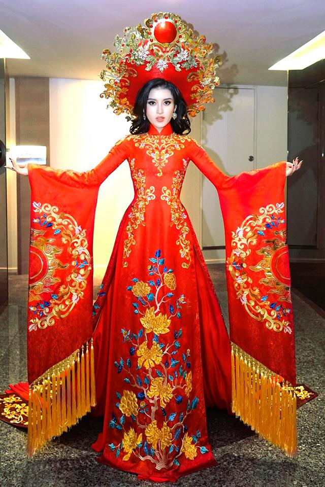 Huyền My trong thiết kế của Ng&ocirc; Nhật Huy