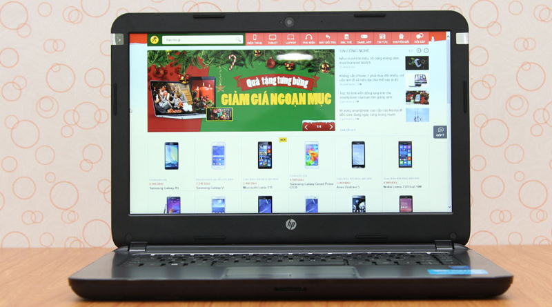 Laptop gi&aacute; rẻ HP c&oacute; m&agrave;n h&igrave;nh cho m&agrave;u sắc h&agrave;i h&ograve;a, dễ chịu