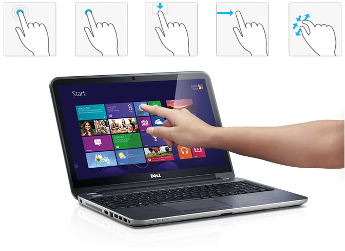 Laptop gi&aacute; rẻ Dell sở hữu m&agrave;n h&igrave;nh cảm ứng nổi bật