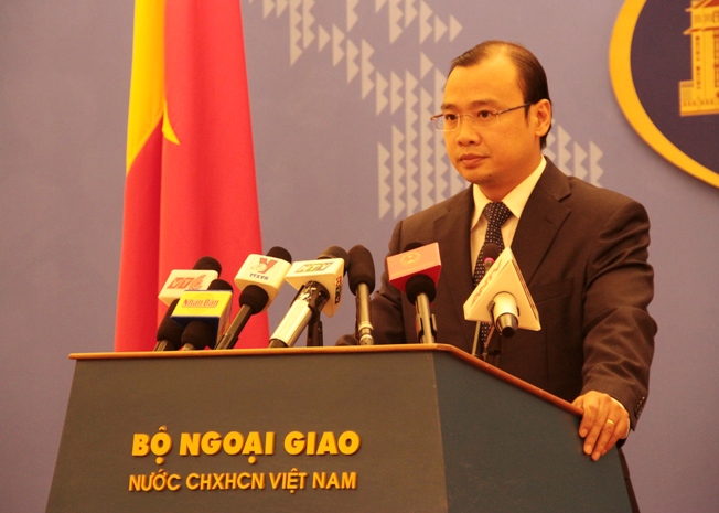 Người Ph&aacute;t ng&ocirc;n Bộ Ngoại giao L&ecirc; Hải B&igrave;nh