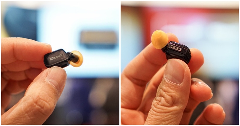  T10 True Wireless rất nhỏ, với k&iacute;ch thước giống với một cặp tai nghe In-ear c&oacute; d&acirc;y