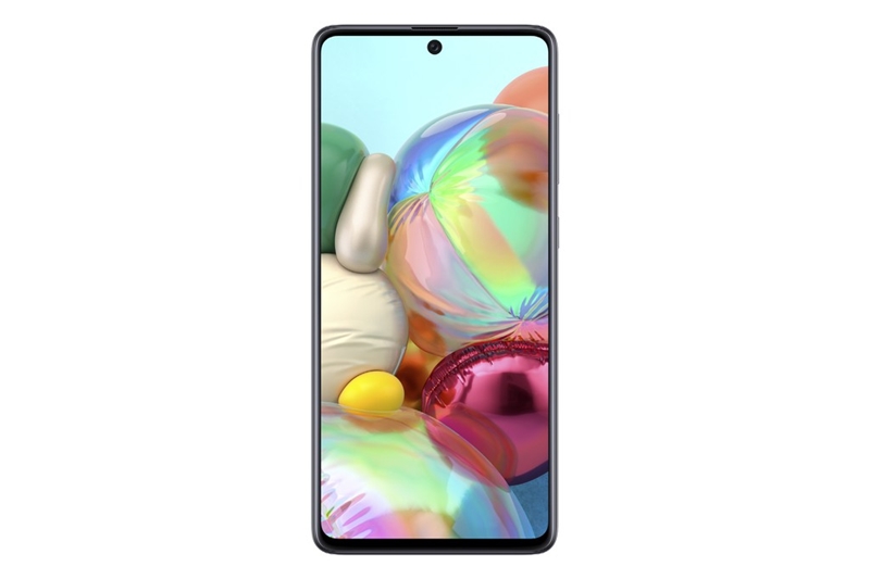  Galaxy A71 sở hữu m&agrave;n h&igrave;nh tr&agrave;n viền v&ocirc; cực Infinity-O k&iacute;ch thước 6,7 inch 