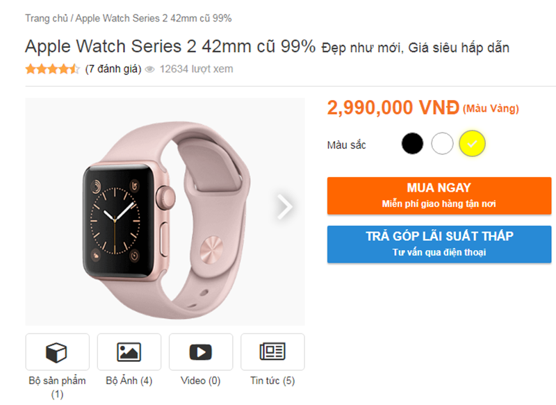  Apple Watch Series 2 giảm gi&aacute; c&ograve;n 2,9 triệu đồng