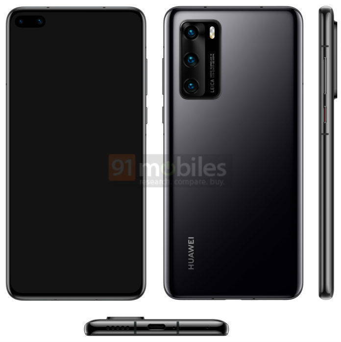  Huawei P40 được trang bị camera selfie k&eacute;p thiết kế nằm ngang, h&igrave;nh vi&ecirc;n thuốc