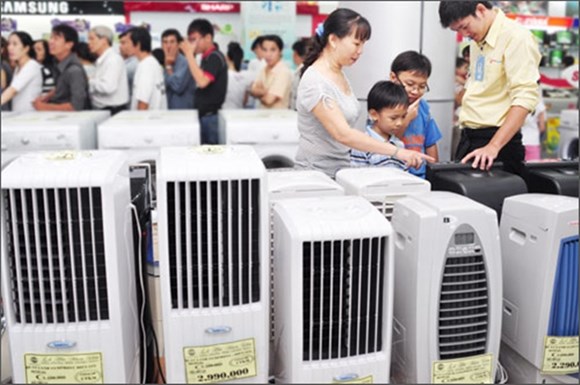 Sức tiêu thị máy lạnh ngày càng tăng Sức tiêu thị máy lạnh ngày càng tăng
