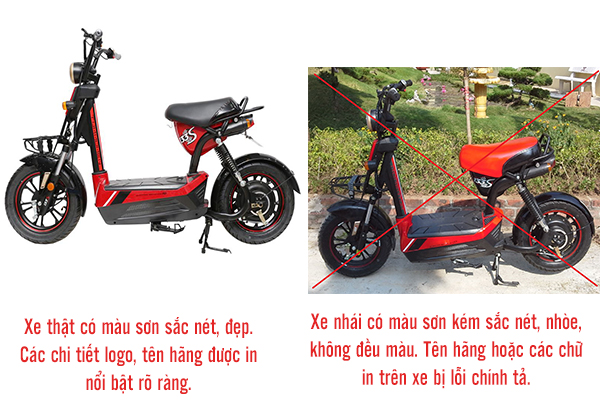 C&aacute;ch ph&acirc;n biệt xe đạp điện thật v&agrave; giả đơn giản nhất