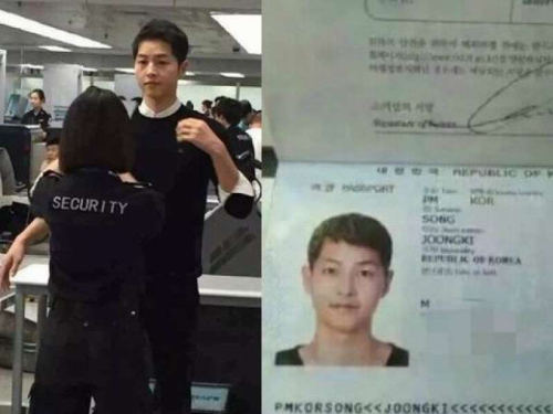 Song Joong Ki bị tung ảnh hộ chiếu đậm chất &lsquo;ngố t&agrave;u&rsquo;
