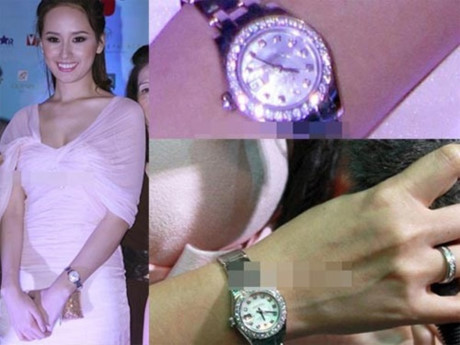Hay chiếc đồng hồ Rolex được Mai Phương Thúy đeo trong một sự kiện thuộc dòng Oyster Perpetual Pearlmaster, có giá đến hơn 2 tỷ đồng và số lượng có hạn.