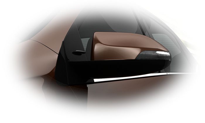 Bên cạnh đó, gương chiếu hậu mới của Corolla Altis 2016 được nâng cấp thành gương chỉnh điện, tự động gập khi khóa xe và cùng màu thân xe.