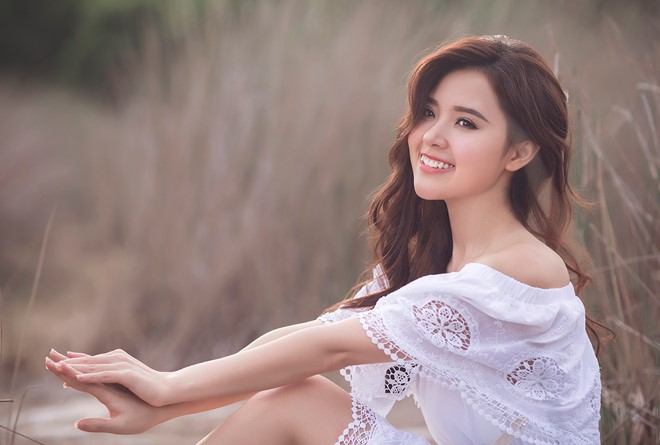 Nữ diễn viên được nhiều người ưu ái khen có khuôn mặt rất cân đối, hài hòa.