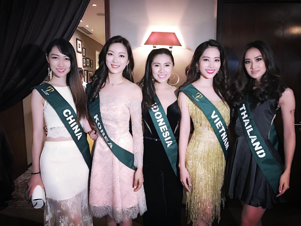 Nam Em rạng rỡ ‘đọ sắc’ cùng dàn thí sinh Châu Á tại Hoa hậu Trái đất 2016