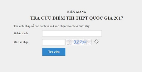 Tra cứu điểm thi THPT quốc gia 2017 của TPHCM, Kh&aacute;nh H&ograve;a, Ki&ecirc;n Giang