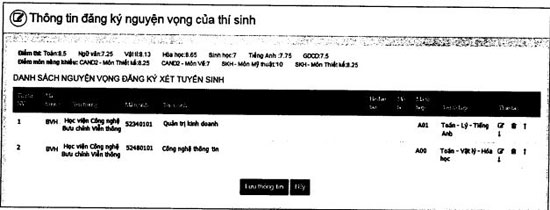C&aacute;ch điều chỉnh nguyện vọng x&eacute;t tuyển đại học năm 2017 online