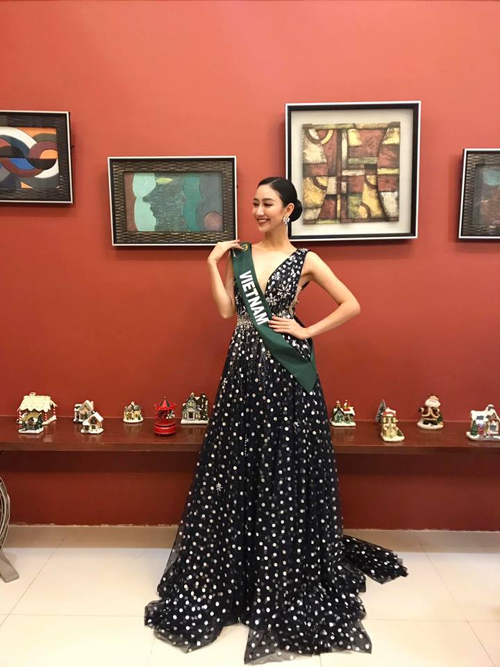 Ngắm nhan sắc &lsquo;chiến binh tr&aacute;i đất&rsquo; H&agrave; Thu trước thềm chung kết Miss Earth 2017