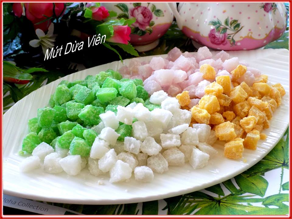C&aacute;ch l&agrave;m mứt dừa vi&ecirc;n độc lạ cho dịp Tết 2018
