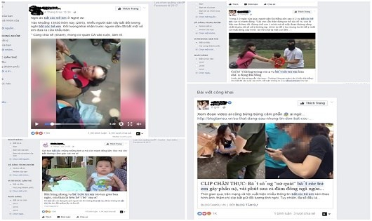 &lsquo;Rước họa v&agrave;o th&acirc;n&rsquo; bởi tin v&agrave; chia sẻ những b&agrave;i viết về bắt c&oacute;c trẻ em như thế n&agrave;y