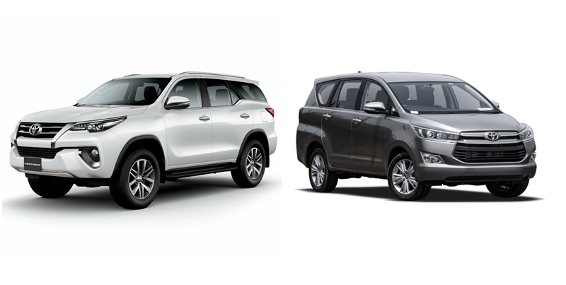 &Ocirc; t&ocirc; 7 chỗ: N&ecirc;n mua Toyota Innova hay Toyota Fortuner?
