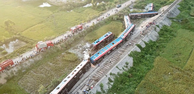 Vụ lật t&agrave;u ở Thanh H&oacute;a: Nguy&ecirc;n nh&acirc;n do g&aacute;c t&agrave;u ngủ qu&ecirc;n