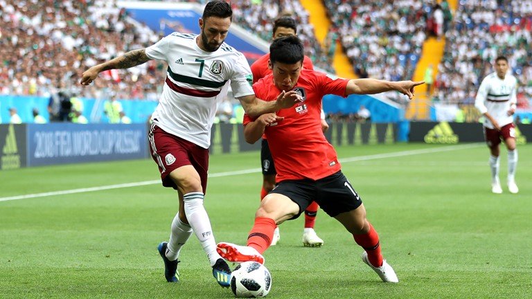 Kết quả tỷ số giữa H&agrave;n Quốc vs Mexico, bảng F l&uacute;c 22h00 ng&agrave;y 23/6