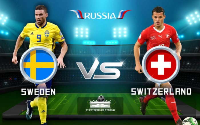 Kết quả b&oacute;ng đ&aacute; Thụy Điển vs Thụy Sỹ, v&ograve;ng 1/8 World Cup 2018 l&uacute;c 21h ng&agrave;y 3/7