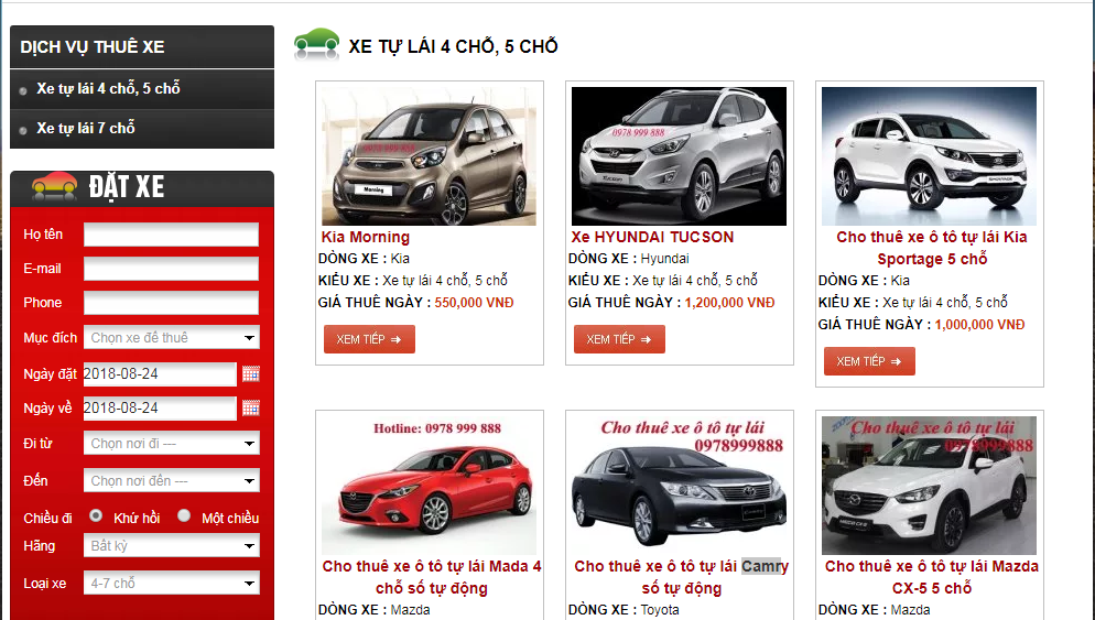Dịch vụ thu&ecirc; xe tự l&aacute;i dịp 2/9: Gi&aacute; tăng, những mẫu xe hot đều &lsquo;ch&aacute;y h&agrave;ng&rsquo;