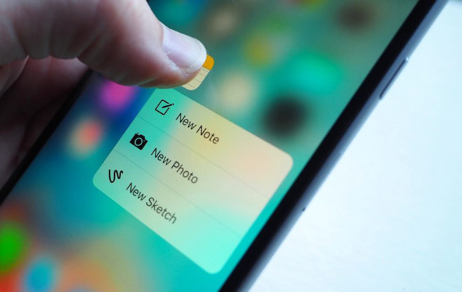 Cảm ứng lực 3D Touch sẽ kh&ocirc;ng c&ograve;n xuất hiện tr&ecirc;n iPhone 2018?