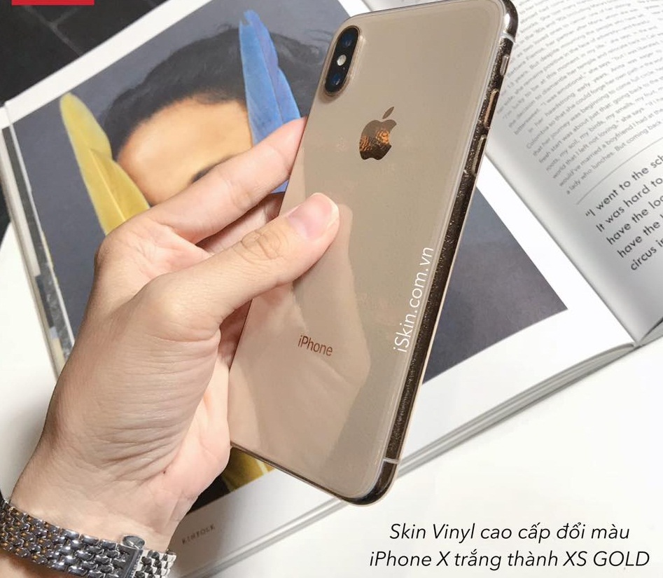 Xuất hiện miếng d&aacute;n &lsquo;biến&rsquo; iPhone X th&agrave;nh iPhone XS 