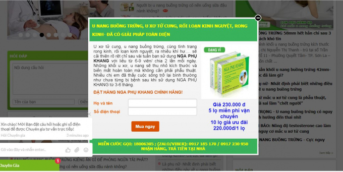 Người d&ugrave;ng mua Nga Phụ Khang cẩn thận kẻo &lsquo;ăn quả lừa&rsquo;