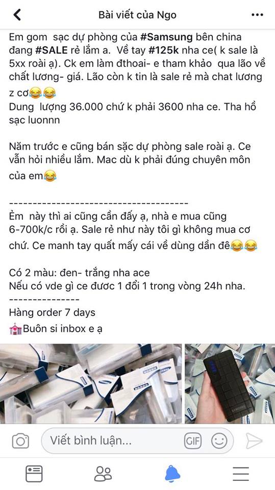 Sạc dự ph&ograve;ng gi&aacute; rẻ: Nhiều người &lsquo;&ocirc;m bom nổ chậm&rsquo; m&agrave; kh&ocirc;ng hay