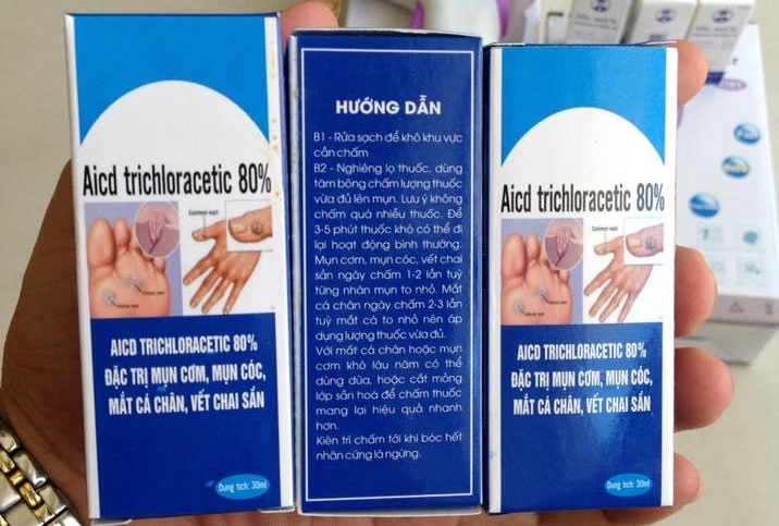 Acid trichloracetic 80% trị mụn c&oacute;c b&aacute;n tr&agrave;n lan: Cẩn thận kẻo &lsquo;rước họa v&agrave;o th&acirc;n&rsquo;