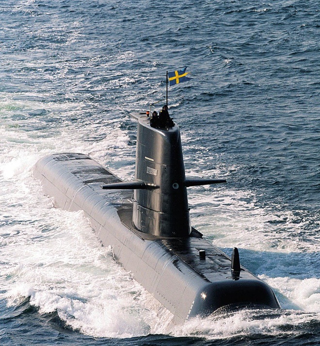 T&agrave;u ngầm diesel-điện HMS Gotland của Hải qu&acirc;n Thụy Điển