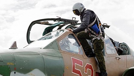 M&aacute;y bay Su-25SM3-06 l&agrave; một trong năm chiếc Su-25M3 được tiến h&agrave;nh hiện đại h&oacute;a s&acirc;u.