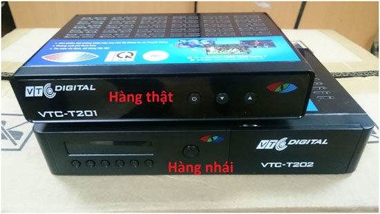  Đầu thu kỹ thuật số VTC được l&agrave;m giả rất tinh vi.