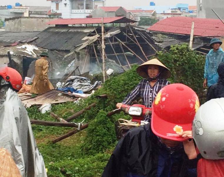  Vụ nổ l&ograve; hơi tại Th&aacute;i B&igrave;nh. 