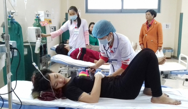  C&aacute;c bệnh nh&acirc;n được điều trị tại bệnh viện. 