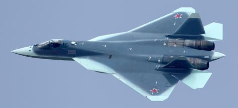 M&aacute;y bay chiến đấu PAK FA T-50 của Nga