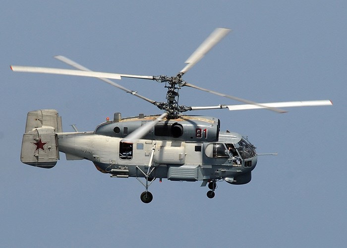 Trực thăng Ka-27M c&oacute; trọng lượng cất c&aacute;nh 12 tấn c&oacute; khả năng ph&aacute;t hiện mọi mục ti&ecirc;u d&ugrave; hiện đại. 