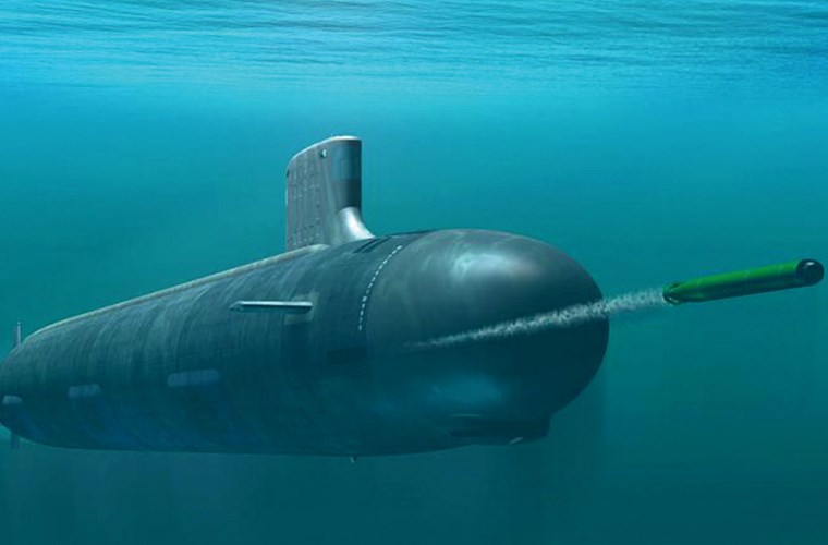 T&agrave;u ngầm USS John Warner  c&oacute; trọng lượng 7.800 tấn.