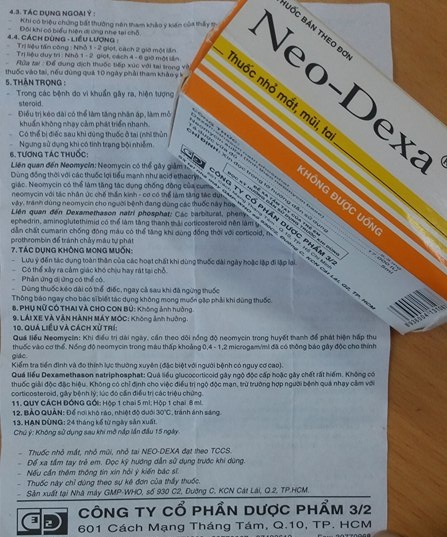 Thuốc Neo-Dexa cũng c&oacute; t&aacute;c dụng phụ đ&aacute;ng sợ nếu d&ugrave;ng qu&aacute; d&agrave;i ng&agrave;y.  
