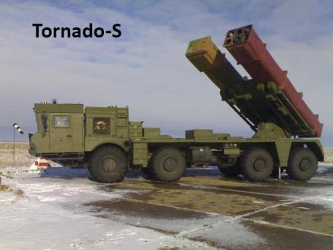 Hệ thống ph&aacute;o phản lực Tornado-S của Nga. Ảnh: Đất Việt