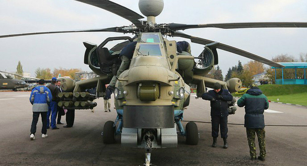 Trực thăng chiến đấu Mi-28NM phi&ecirc;n bản mới vừa được Nga tr&igrave;nh l&agrave;ng. Ảnh: TTXVN