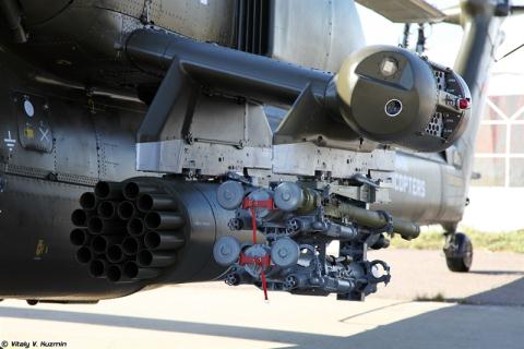 Cận cảnh vũ kh&iacute; chiến đấu tr&ecirc;n trực thăng chiến đấu Mi-28NM. Ảnh: Đất Việt