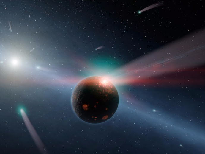  Ng&ocirc;i sao với t&ecirc;n gọi Gliese 70 đang tiến về ph&iacute;a Hệ Mặt trời. Ảnh minh họa
