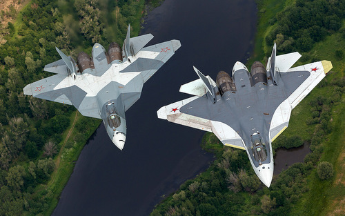 Ti&ecirc;m k&iacute;ch t&agrave;ng h&igrave;nh T-50 do Sukhoi ph&aacute;t triển từ năm 2002. Ảnh: VnExpress 