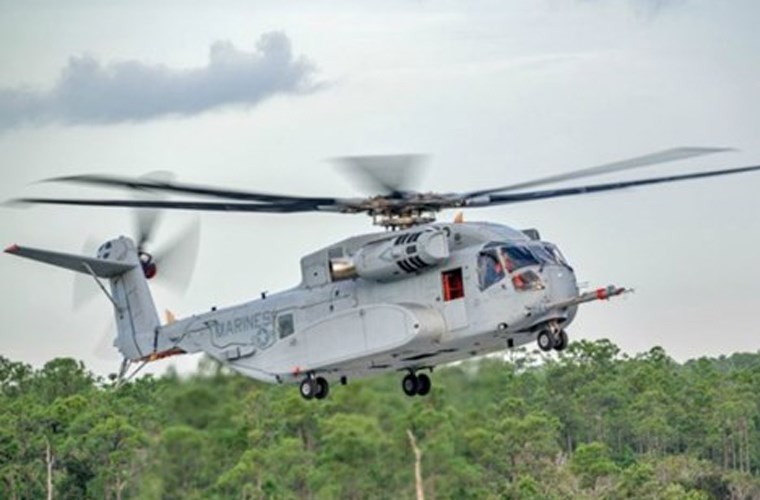 Trực thăng CH-53K c&oacute; chiều d&agrave;i l&ecirc;n tới 30,2m. Ảnh: Kiến Thức