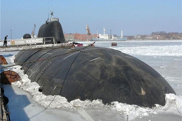 T&agrave;u ngầm K-419 Kuzbass l&agrave; t&agrave;u ngầm tấn c&ocirc;ng đa nhiệm thuộc lớp Akula m&agrave; NATO định danh l&agrave; ''Cuồng phong''. Ảnh: Giao th&ocirc;ng