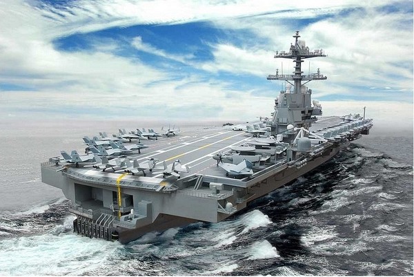 T&agrave;u s&acirc;n bay USS Gerald R. Ford  kh&ocirc;ng cần qu&aacute; nhiều nh&acirc;n lực để vận h&agrave;nh. Ảnh: Đất Việt